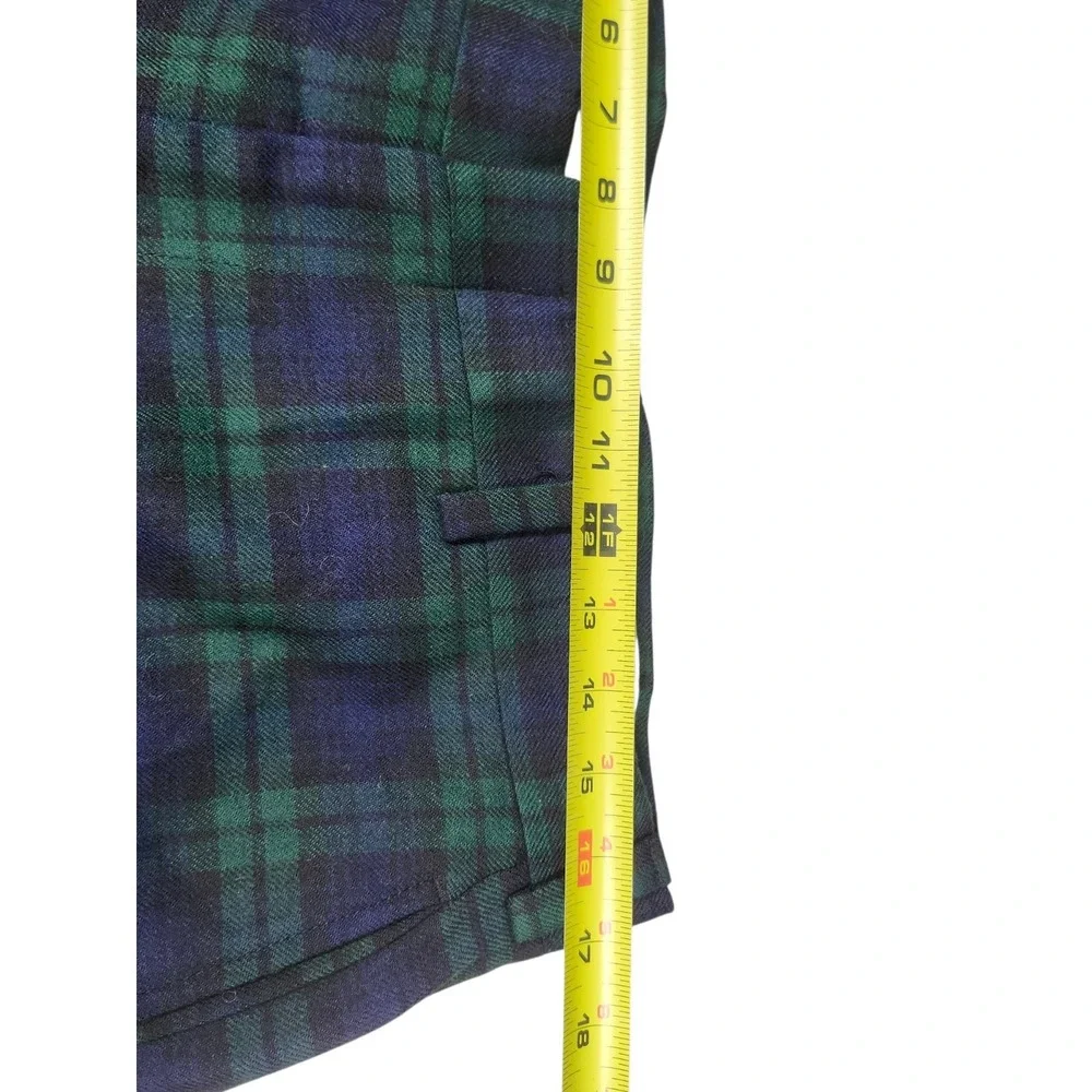 Vintage Mens Black Watch Tartan Plaid 100% Pure Wool Trousers Pants Sz 33 Preppy